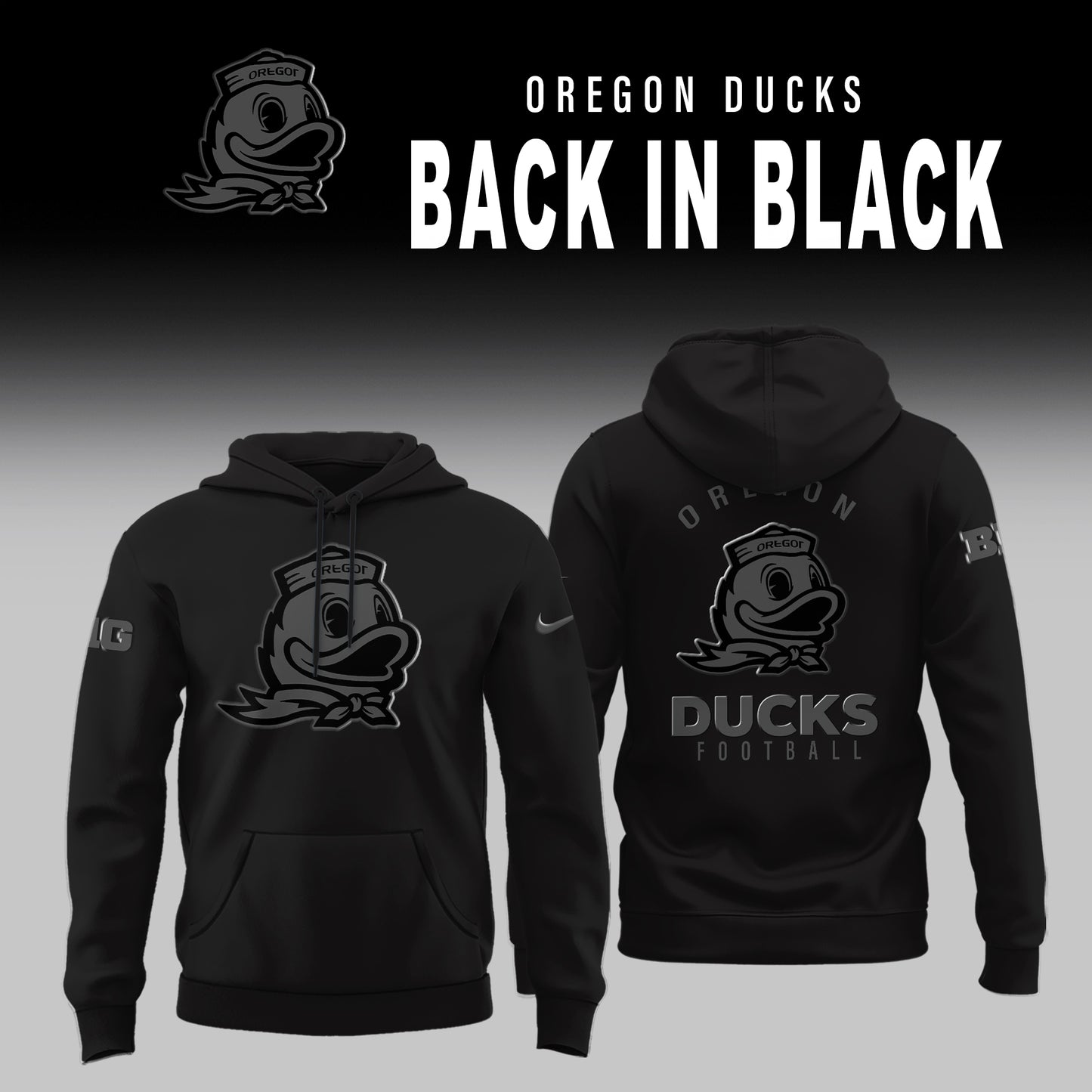 Oregon Ducks 2025 Back in Black Limited Edition Hoodie
