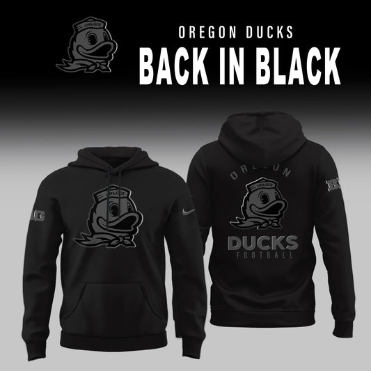 Oregon Ducks 2025 Back in Black Limited Edition Hoodie