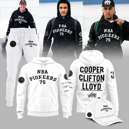 Cleveland Cavaliers 75th Anniversary Cooper Clifton Lloyd Pioneers Limited Edition Hoodie