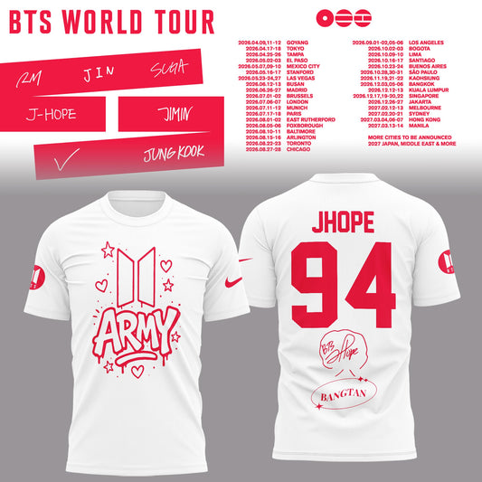 BTS JHope World Tour 2026 Limited Edition Shirt