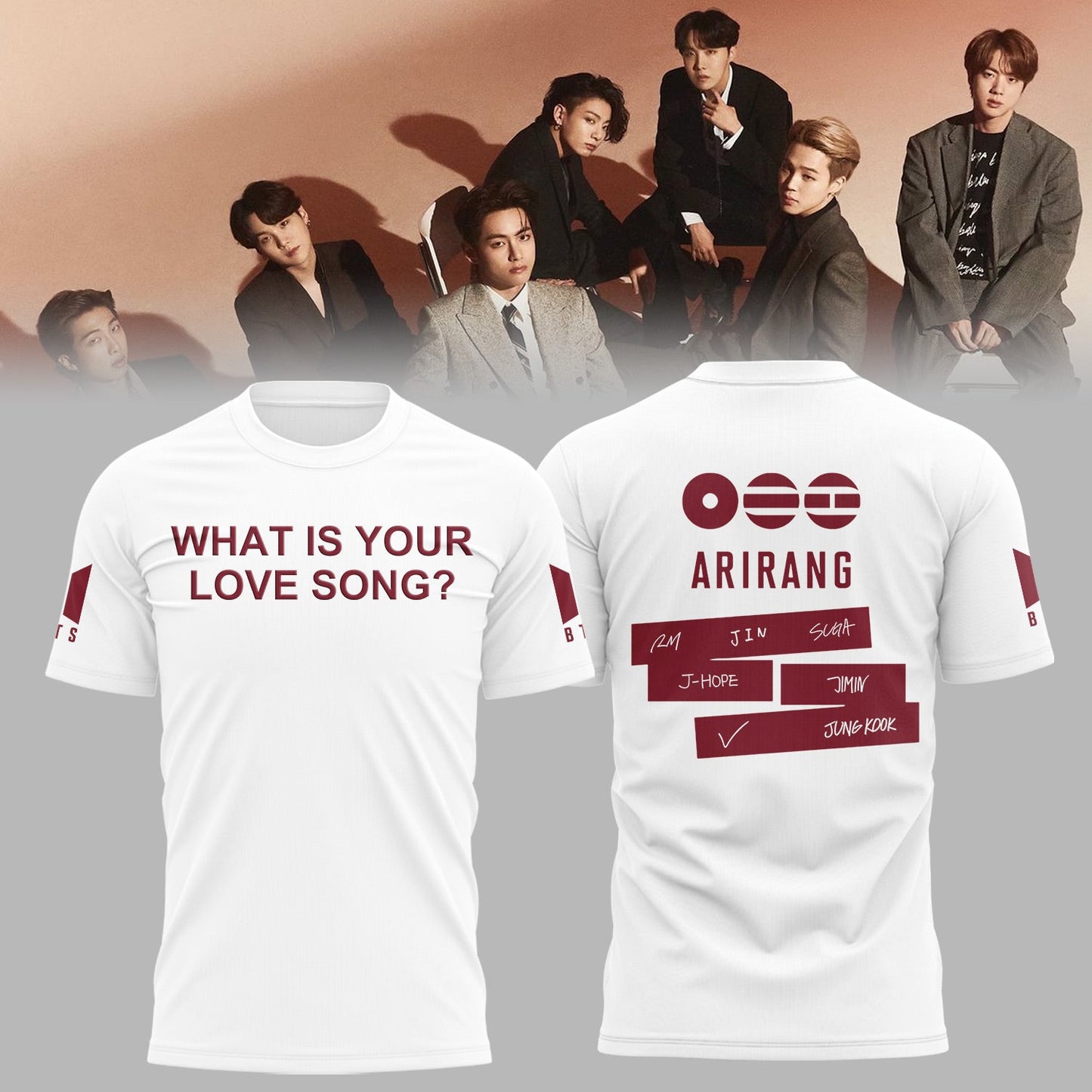 BTS “What Is Your Love Song?” Limited Edition Shirt