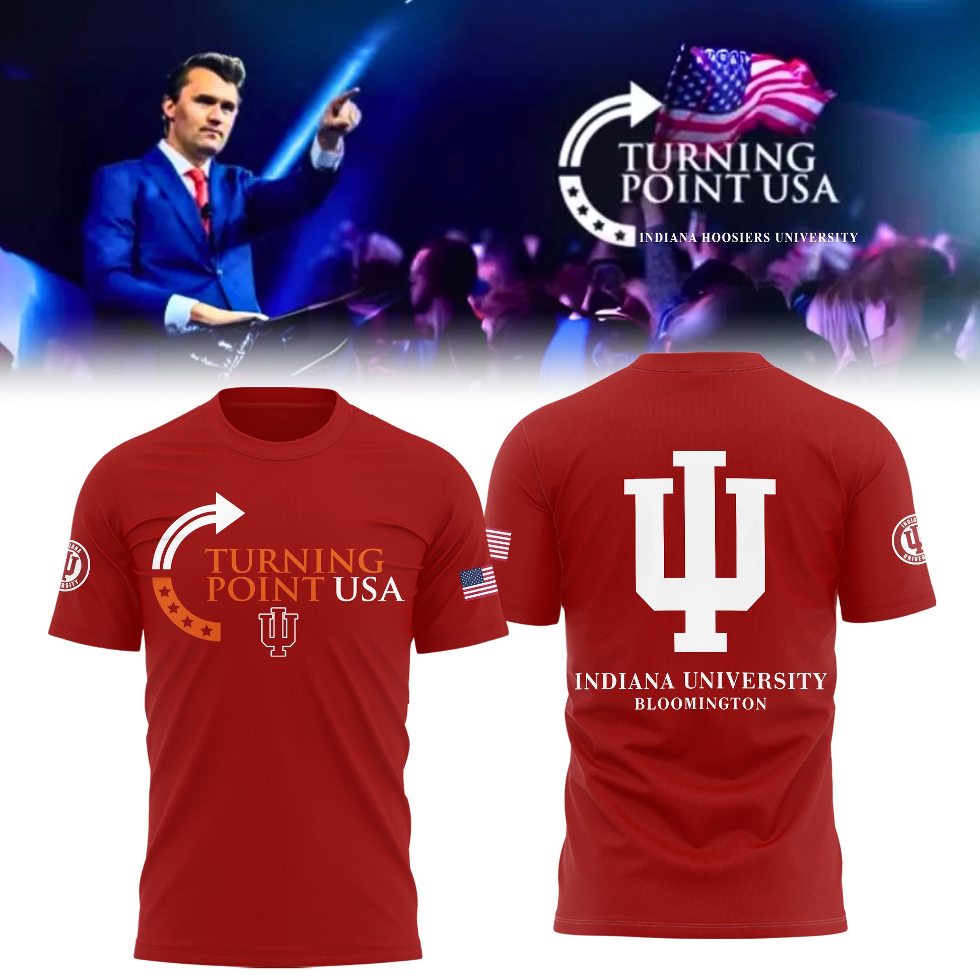 Limited Edition Indiana University x Turning Point USA Shirt