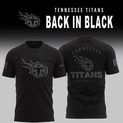 Tennessee Titans 2025 Back In Black Limited Edition T-Shirt