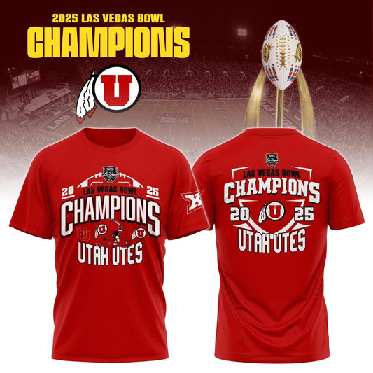 Utah Utes - LAS VEGAS BOWL Champion T-Shirt v2