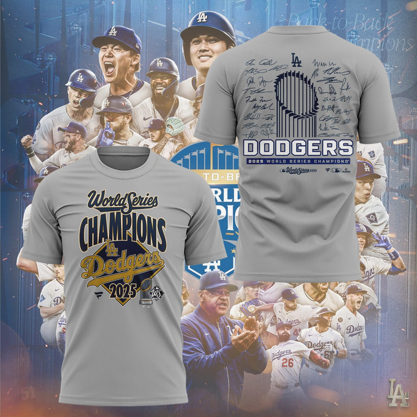 LA Dodgers World Series 2025 Champions Limited Edition Combo T-Shirt