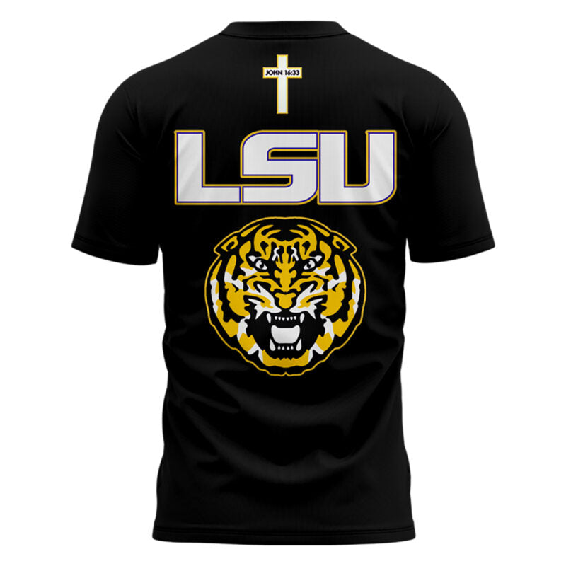 Special Edition Tigers JESUS WON Black TShirt-AB041125503