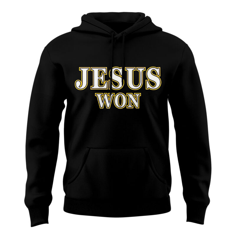 Limited Edition Tigers JESUS WON Black Hoodie-AB041125504