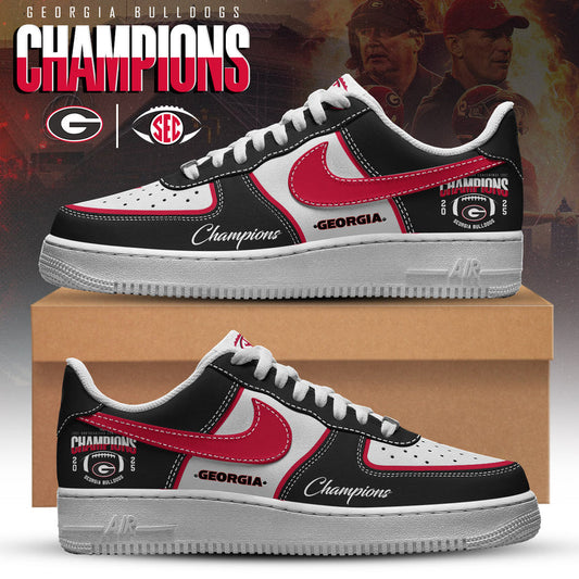 Georgia Bulldogs 2025 SEC Conference Champions AF1 Sneaker