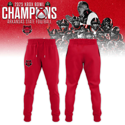 Arkansas State Red Wolves 2025 Xbox Bowl Champions Combo T-shirt