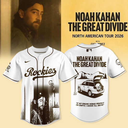 _ Colorado Rockies x Noah Kahan – “The Great Divide Tour 2026” Jersey Collection