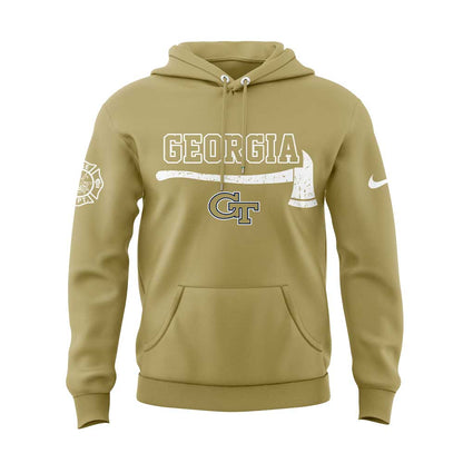 .Georgia Tech Firefighter Application Day Combo Hoodie