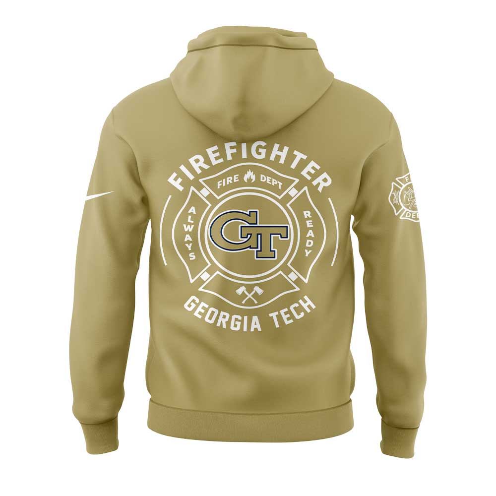 .Georgia Tech Firefighter Application Day Combo Hoodie