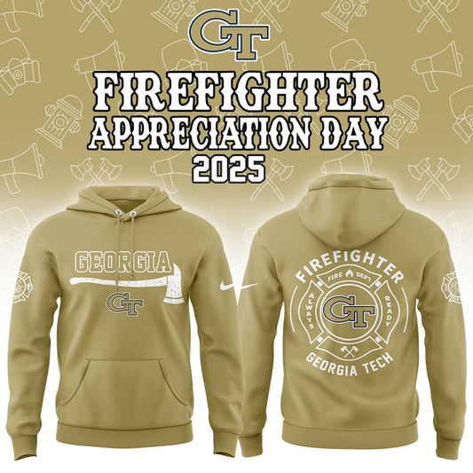 .Georgia Tech Firefighter Application Day Combo Hoodie