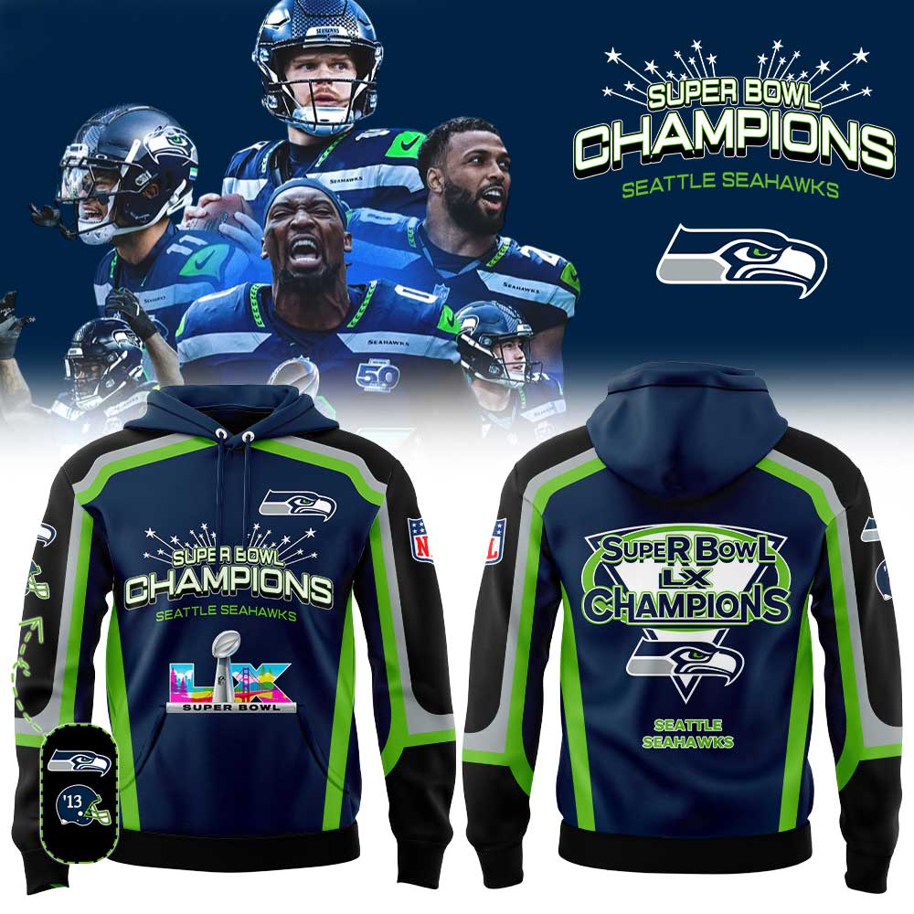 Seattle Seahawks Super Bowl LX Champions Limited Edition Hoodie