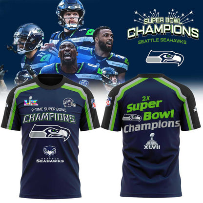 Seattle Seahawks Super Bowl LX Champions Limited Edition T.shirt