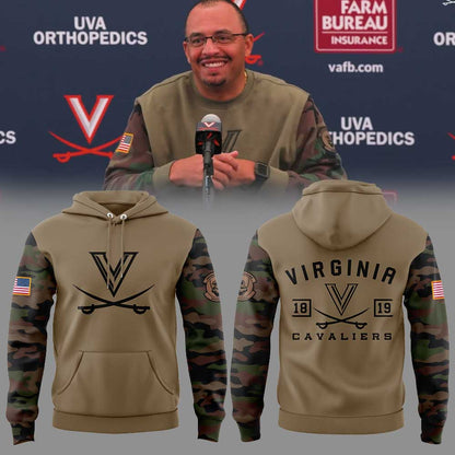 .Virginia Coach Tony Elliott Military Appreciation Combo Hoodie