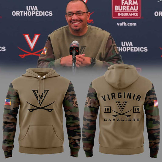 .Virginia Coach Tony Elliott Military Appreciation Combo Hoodie