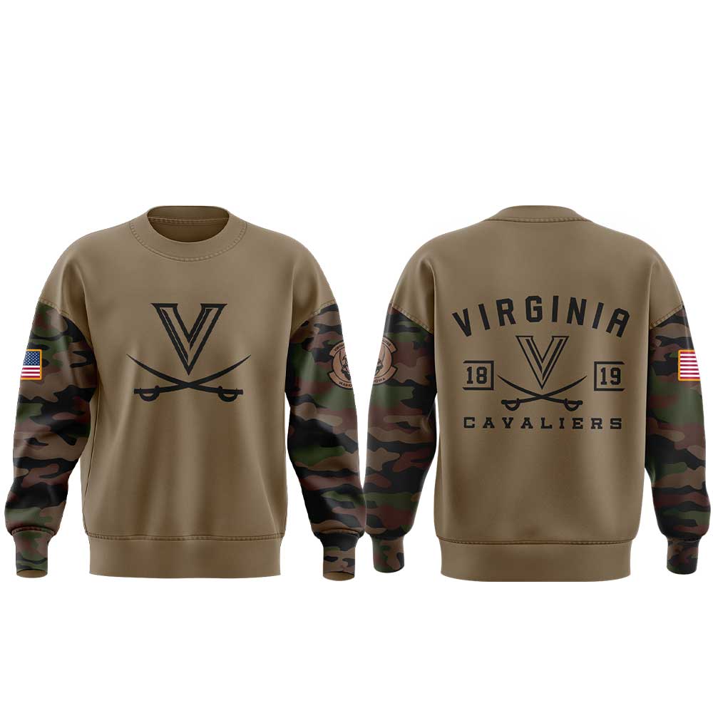.Virginia Coach Tony Elliott Military Appreciation Combo Sweatshirt