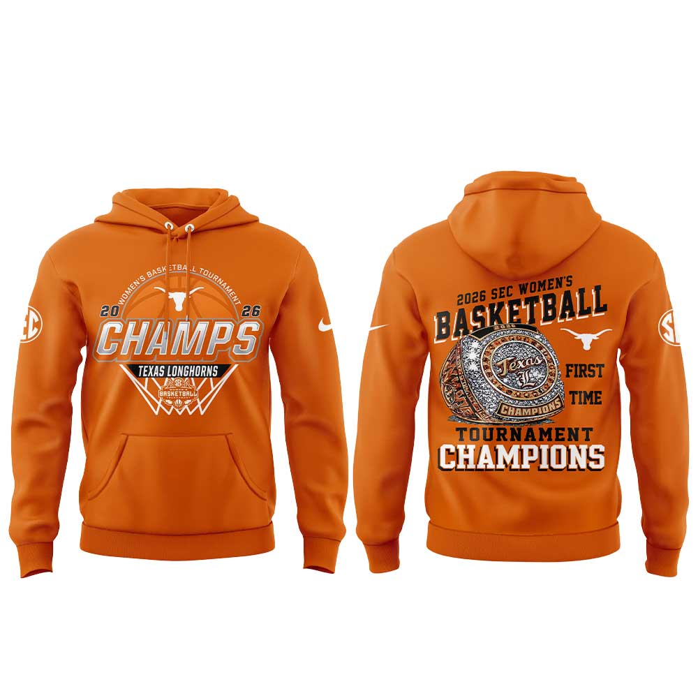 Texas Longhorns 2026 SEC Women’s Basketball Tournament Champions Hoodie V2