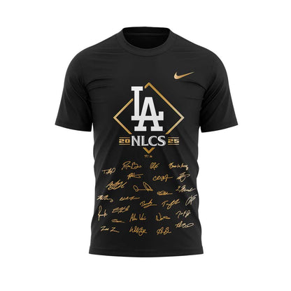 . LA.Dodgers 2025 National League Division Series Champions Combo Black Shirt