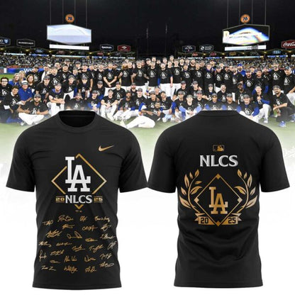 . LA.Dodgers 2025 National League Division Series Champions Combo Black Shirt
