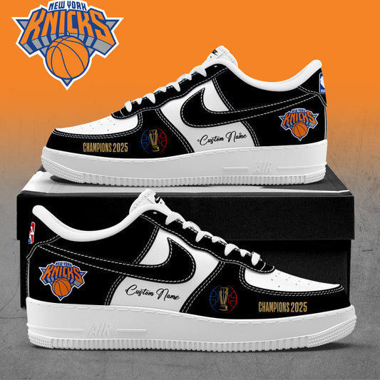 NY Knicks 2025 Champions Custom Name Shoes AF1