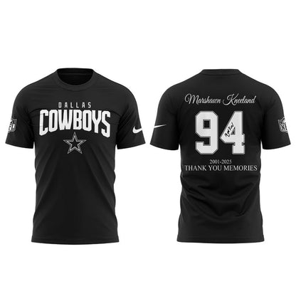 Dallas Cowboys 2025 Marshawn Kneeland Thank You Memories 2025 Combo TShirt
