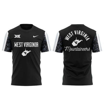 West Virginia Football Charcoal Black Suit 2025 Combo Shirt
