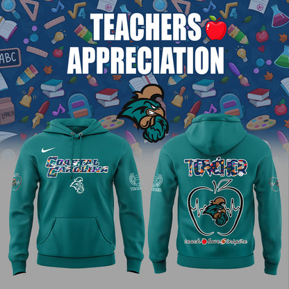 .Coastal Carolina Teachers Appreciation 2025 Combo Hoodie