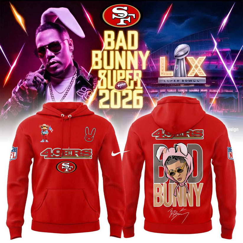 SF.49ers x Bad Bunny Super Bowl 2026 Combo Hoodie