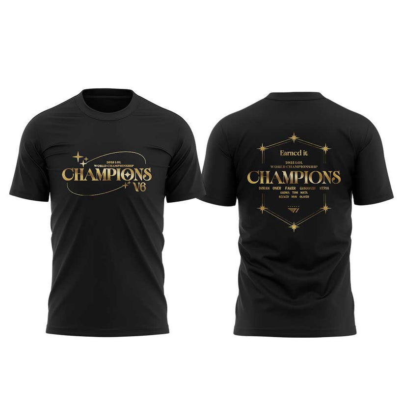 Limited Edition T1 6Time World Champions V6 Combo T-Shirt