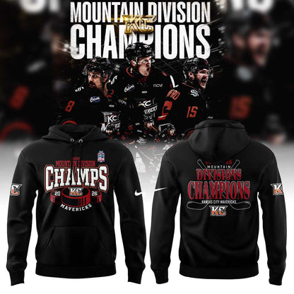 KC Mavericks 2026 Mountain Division Champions Limited Hoodie Black