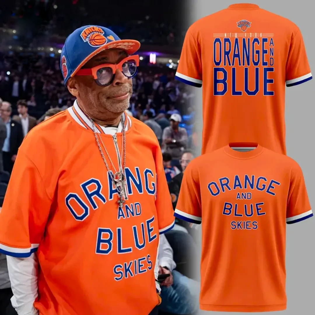 New York Knicks Orange & Blue Skies Special Edition Tshirt