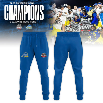Delaware Fightin’ Blue Hens 2025 68 Ventures Bowl Champions Hoodie