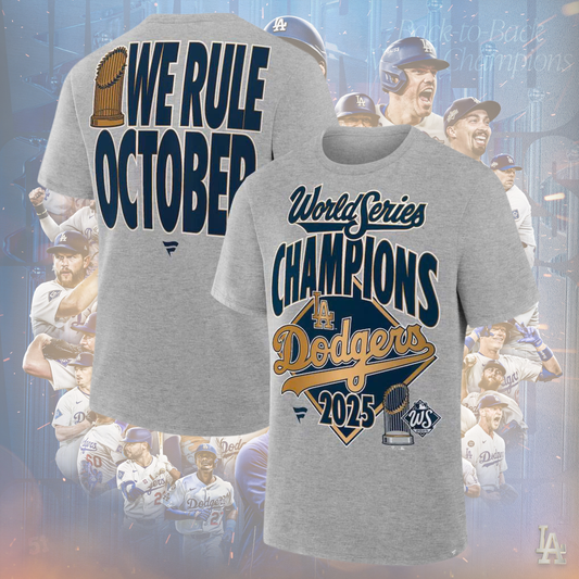 Los Angeles Dodgers 2025 World Series Locker T-shirt