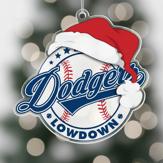 (4.5 x 4.5 inch) Dodgers Acrylic Ornament