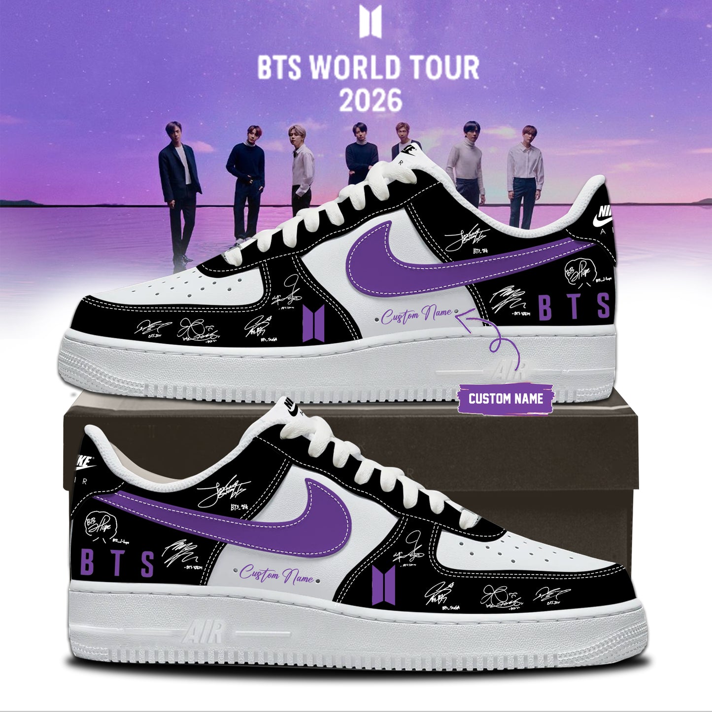 ,,.BTS Comeback &amp; World Tour 2026 Limited Edition Signature - Shoes 1