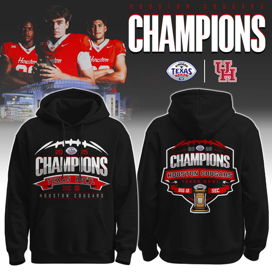 Houston Cougars – Texas Bowl Champions Champions Hoodie