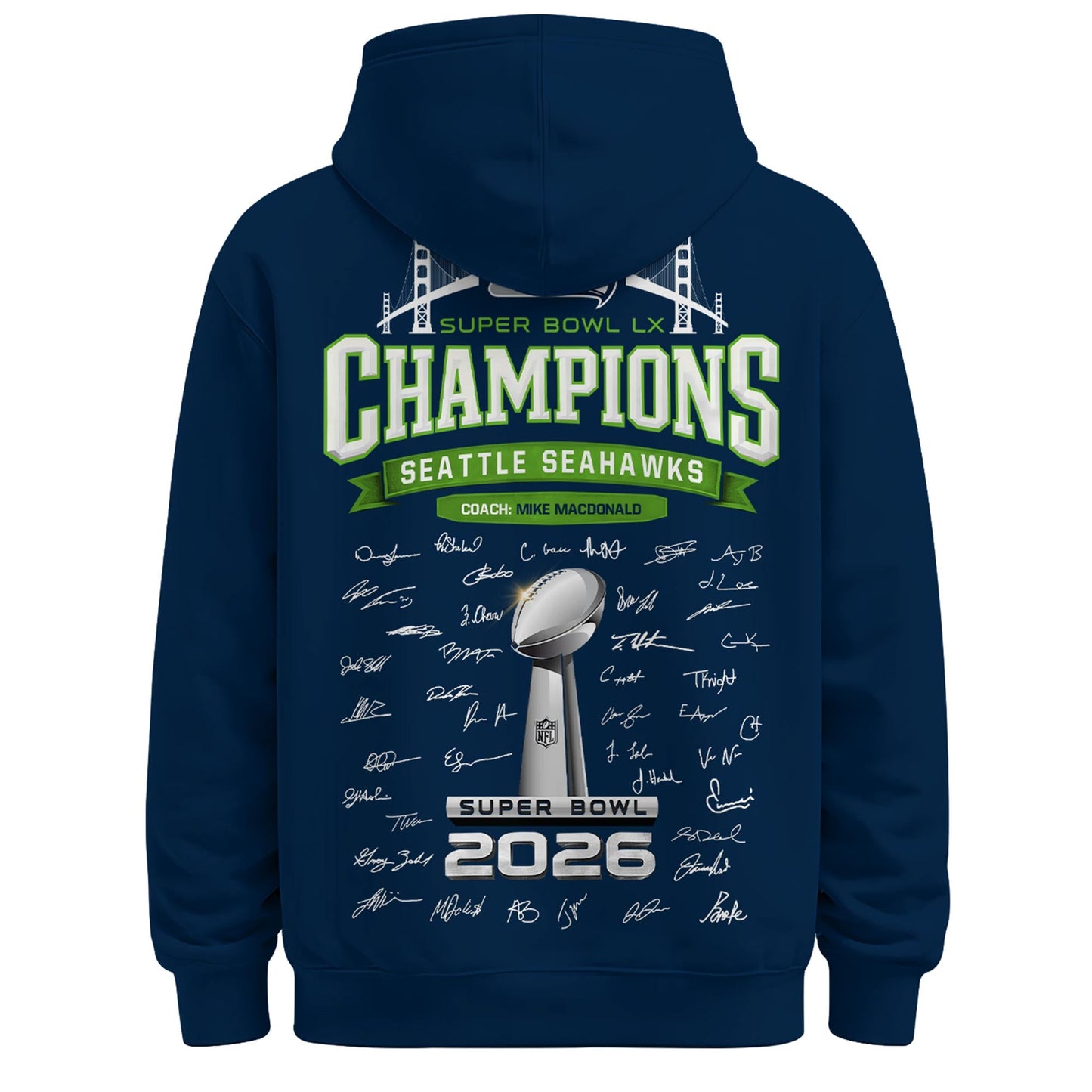 Seattle Seahawks Super Bowl LX Champions Limited Edition Hoodie