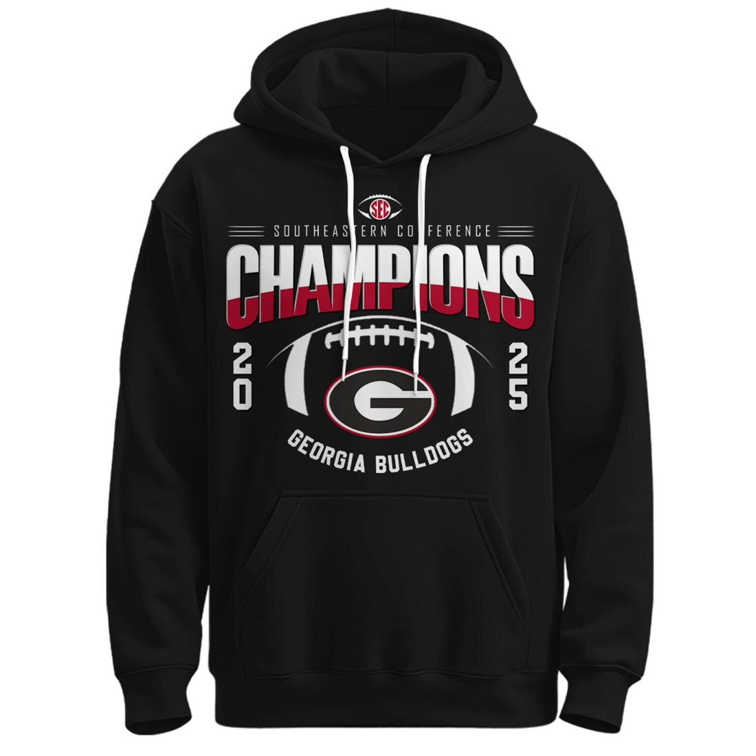 Georgia Bulldogs 2025 SEC Conference Champions Combo Hoodie