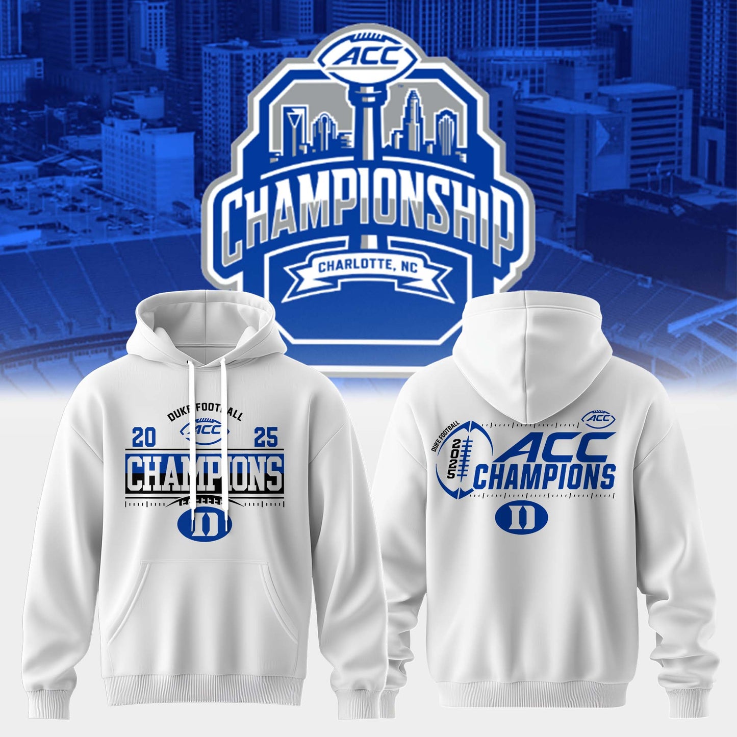 DUKE FOOTBALL – ACC CHAMPIONS 2025 HOODIE 🔥