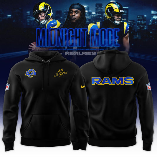 _ Los Angeles Rams Midnight Blue 2025 Rivalries Special Hoodie - Black