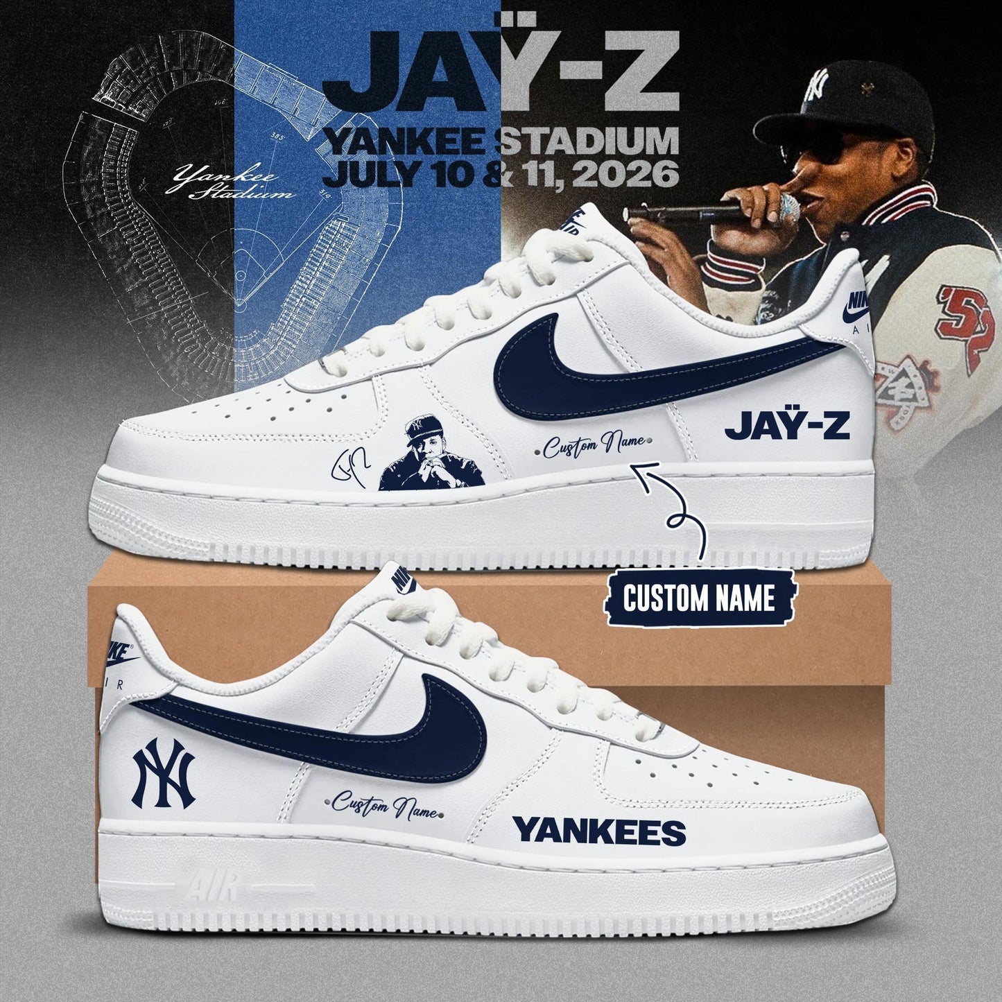 New York Yankees x Jay-Z Hometown Show 2026 Limited Edition Sneakers