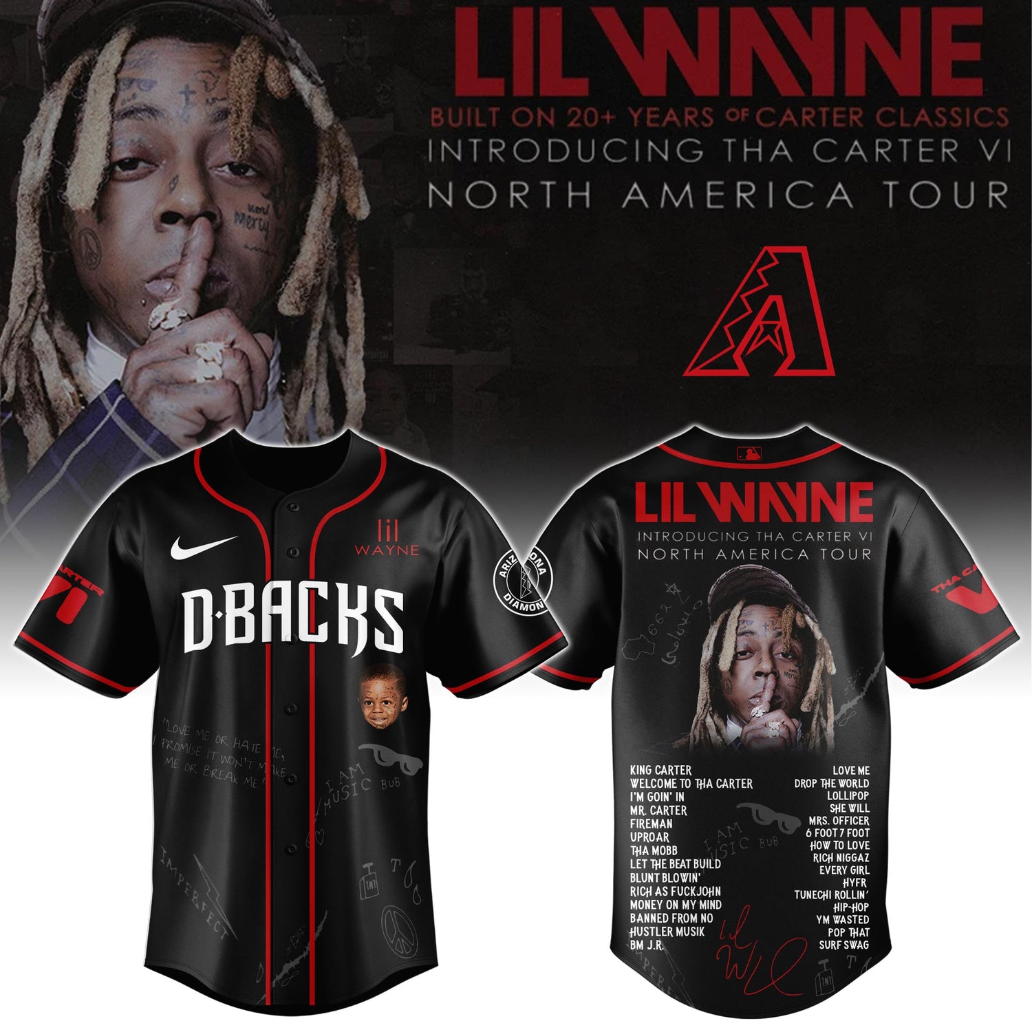 .ARI Special Lil Wayne "Tha Carter VI" Tour Limited Edition Jersey