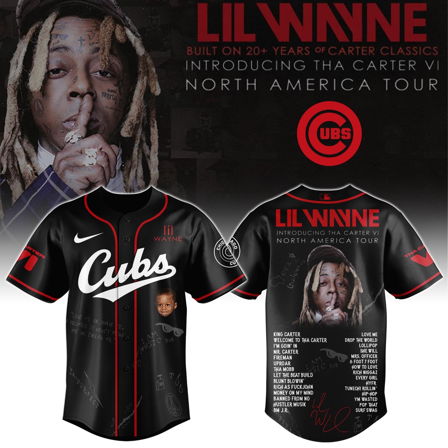 .CHC Special Lil Wayne "Tha Carter VI" Tour Limited Edition Jersey
