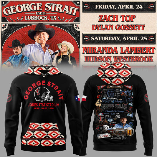 G.Strait 2026 “One Last Ride” tour at Lubbock’s Jones AT&T Stadium 🤠🎸⚔️ Hoodie