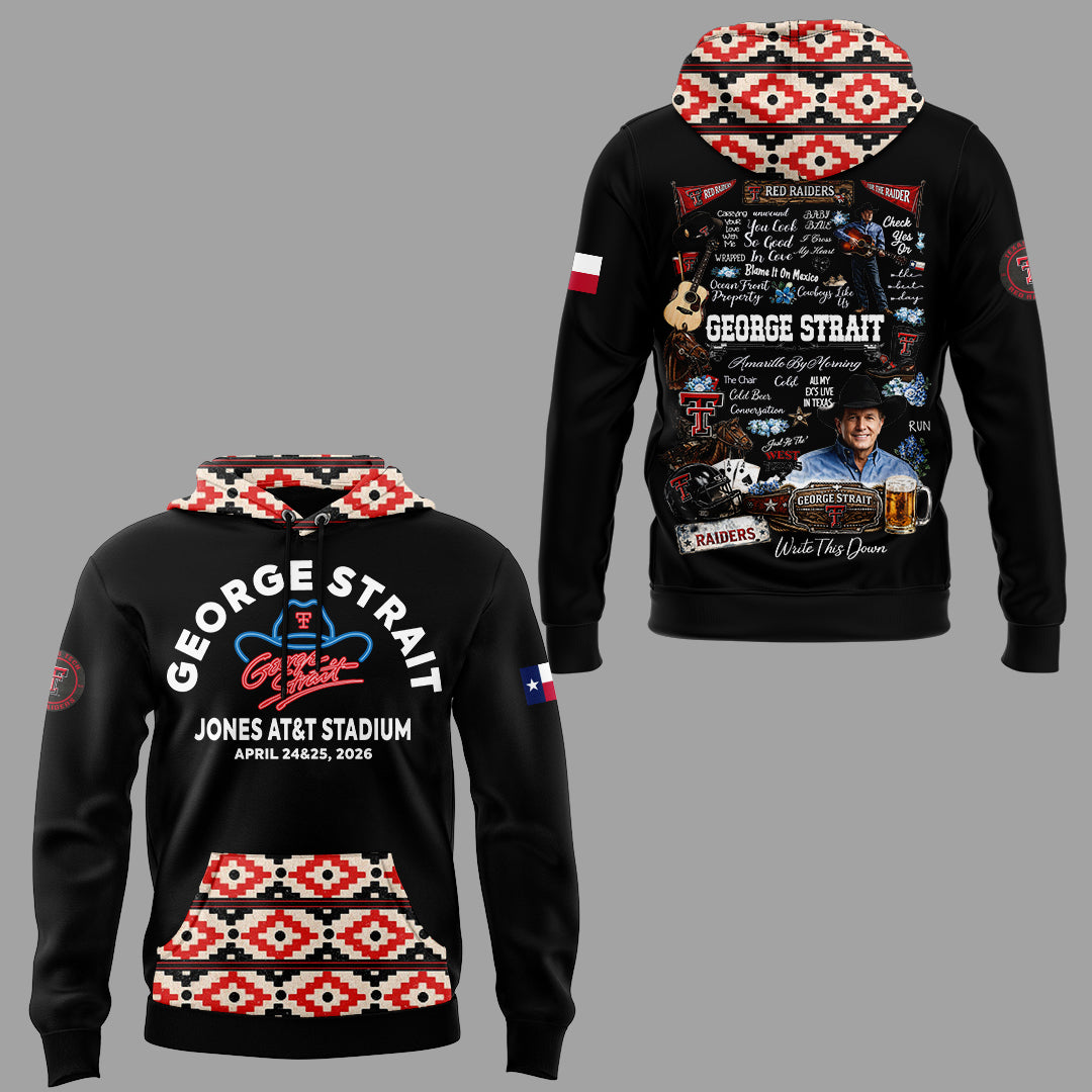 G.Strait 2026 “One Last Ride” tour at Lubbock’s Jones AT&T Stadium 🤠🎸⚔️ Hoodie