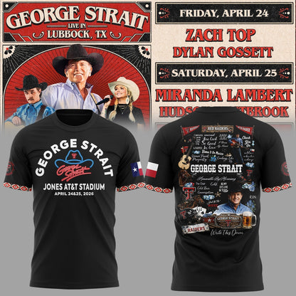 G.Strait 2026 “One Last Ride” tour at Lubbock’s Jones AT&T Stadium 🤠🎸⚔️ Shirt