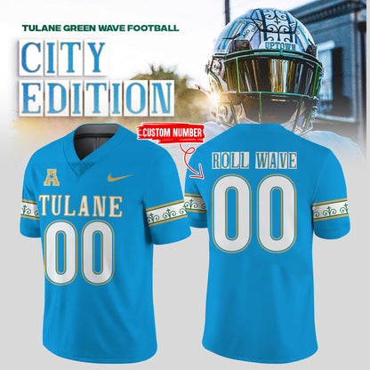 Limited Edition Tulane Football City Edition #UptownFootball Jersey-KC10222501