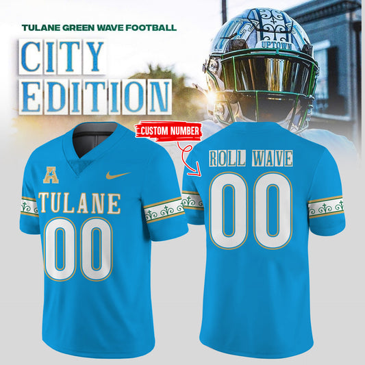 Limited Edition Tulane Football City Edition #UptownFootball Jersey-KC10222501